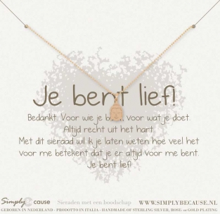 Je bent lief! Armband