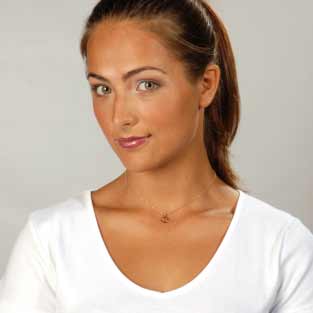 Ketting zilver bedel Bloem